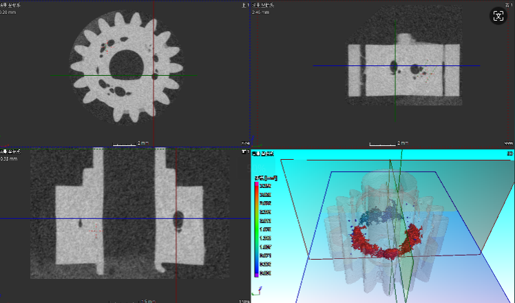 電子鎖齒輪CT掃描
