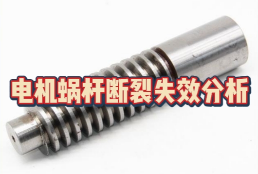 電機(jī)蝸桿斷裂失效分析