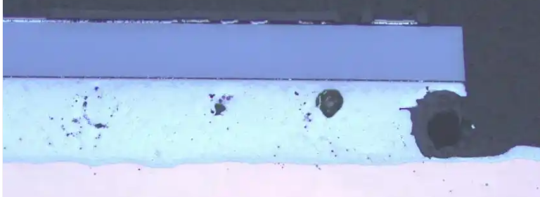 PCBA切片分析判斷BGA焊點空洞率 PCBA切片分析判斷BGA焊點空洞率